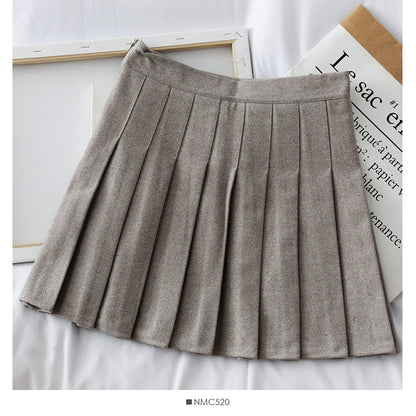 Light proof thin black A-line skirt  2517