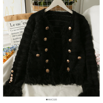 Knitwear women's autumn short versatile tassel sweater fashion  1966