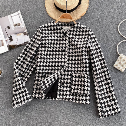 Hong Kong Style foreign style French style small fragrant thousand bird lattice  1519