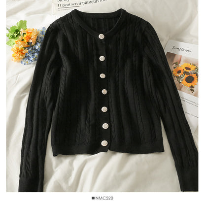 Solid color versatile twist single breasted top  1920