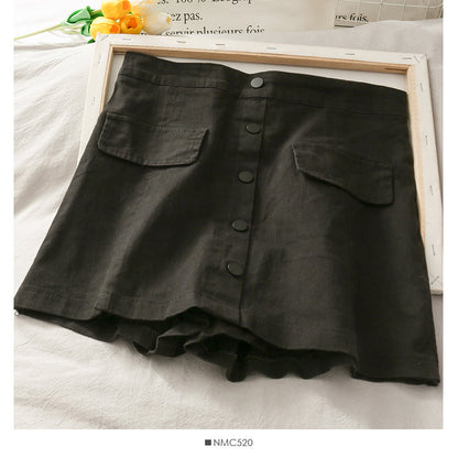 Han Fan casual high waist versatile shorts skirt women  2529