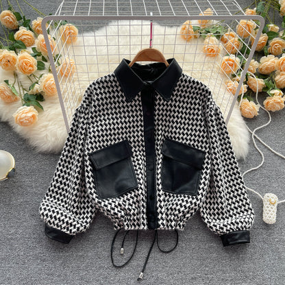 Top feminine short casual jacket  1518