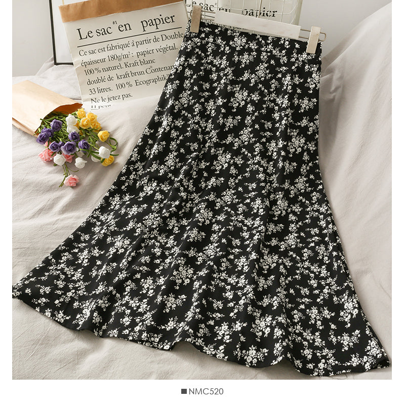 New leopard print foreign style versatile skirt  2515