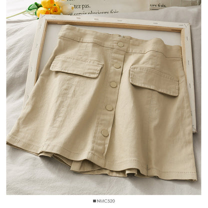 Han Fan casual high waist versatile shorts skirt women  2529