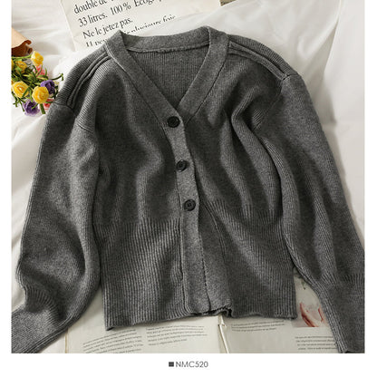 Women's slim slim long sleeve versatile knitwear  1871