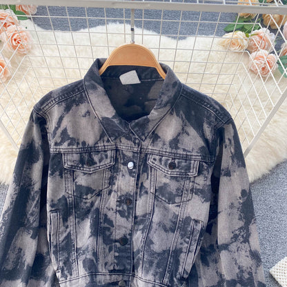 Denim jacket versatile Jacket Top  1524