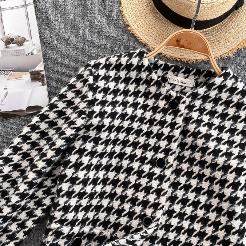 Hong Kong Style foreign style French style small fragrant thousand bird lattice  1519