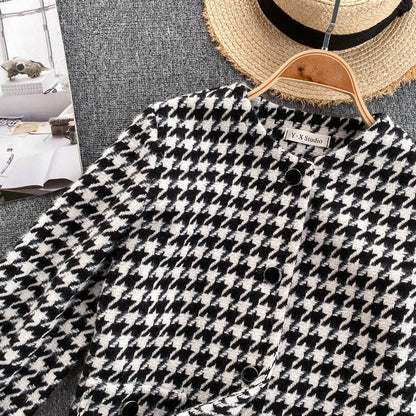 Hong Kong Style foreign style French style small fragrant thousand bird lattice  1519