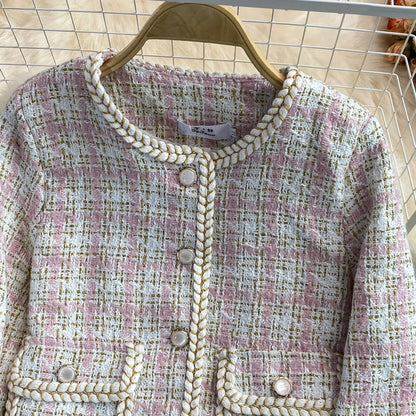 Xiaoxiangfeng tweed coat female  1641