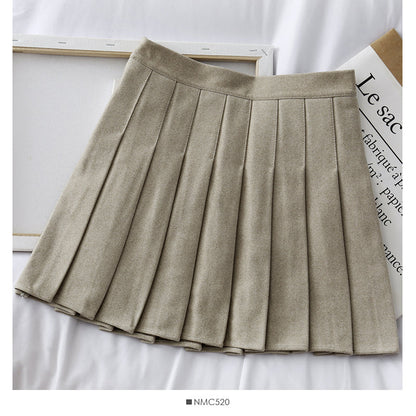 Light proof thin black A-line skirt  2517