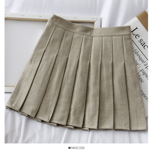 Light proof thin black A-line skirt  2517