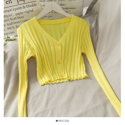 Korean slim and thin three button solid wool blouse for women  1692