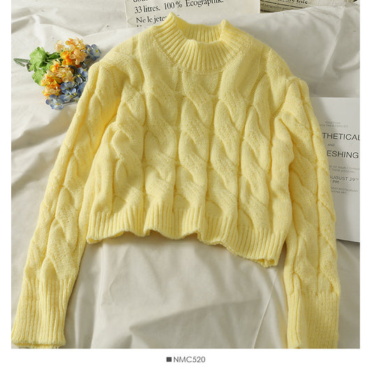 Women's Linen sweater is slim and half tall  1963