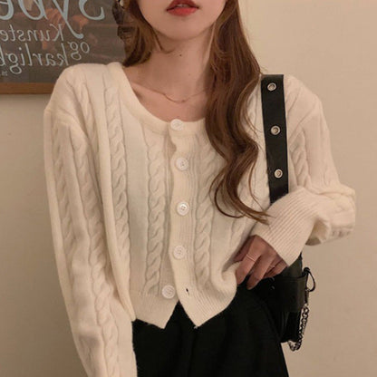 New, soft sweater, loose, languid twist cardigans  1431