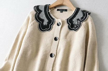 Autumn wool and Mohair women's cardigan  1369