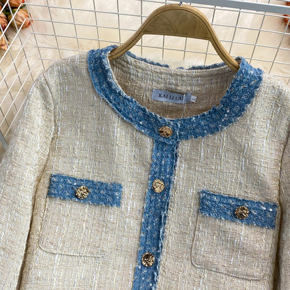 Autumn and winter new style celebrity small fragrance coat female  1662