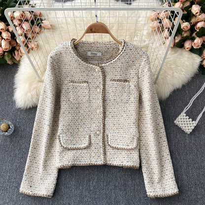 Retro little fragrance lady style coat  1517