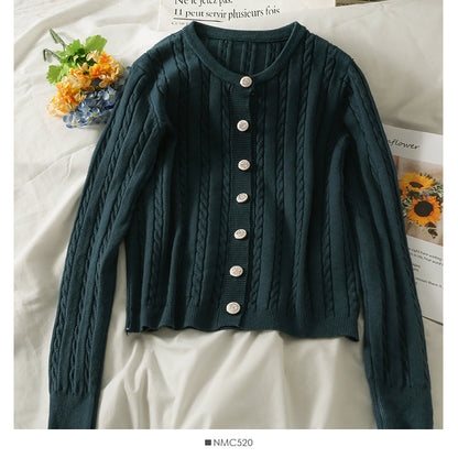 Solid color versatile twist single breasted top  1920