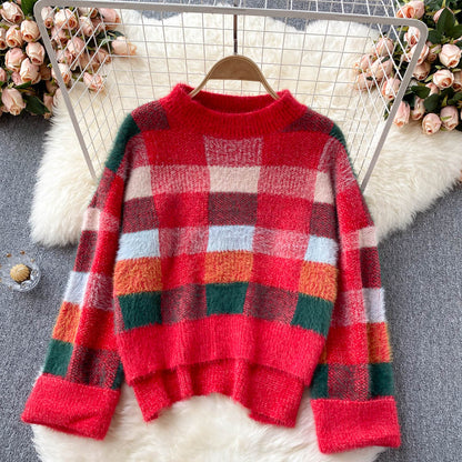 Hong Kong style sweater retro Japanese lazy Pullover  1622