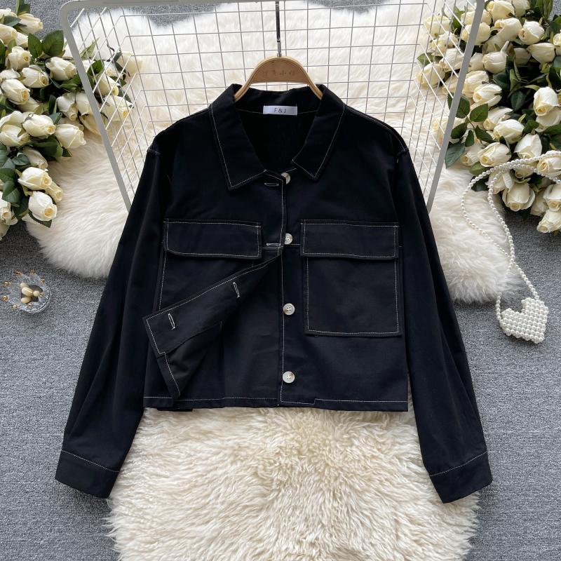 Early autumn jacket cardigan short coat female  1541