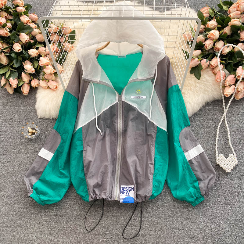 Women's coat autumn women's thin sunscreen long sleeve  1538