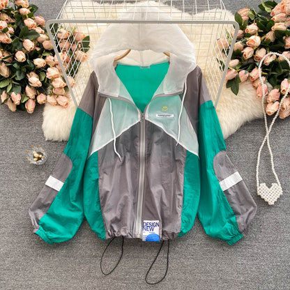 Women's coat autumn women's thin sunscreen long sleeve  1538