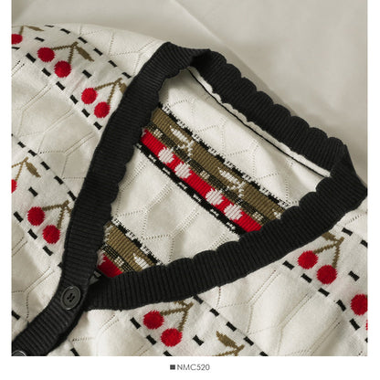 Knitwear women's autumn long sleeve loose V-neck top  1990