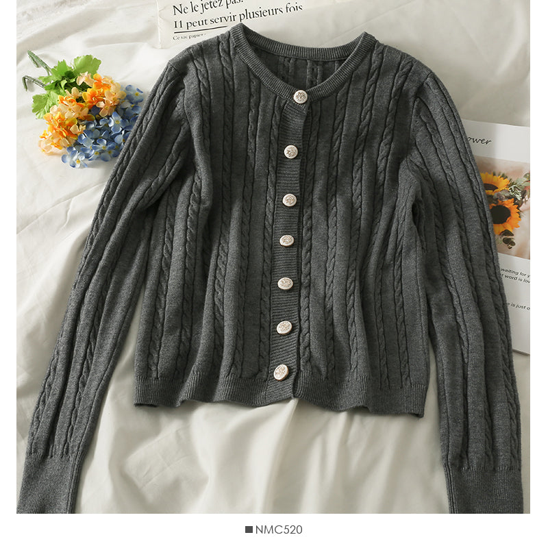 Solid color versatile twist single breasted top  1920