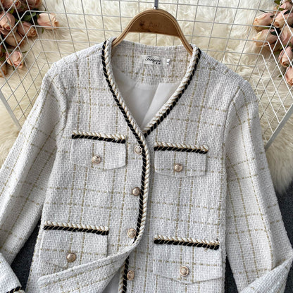 Small fragrance short coat female  1509