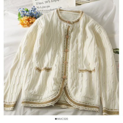 Diamond check long sleeve sweater  1765