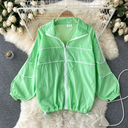 Korean women's loose sunscreen jacket  1539