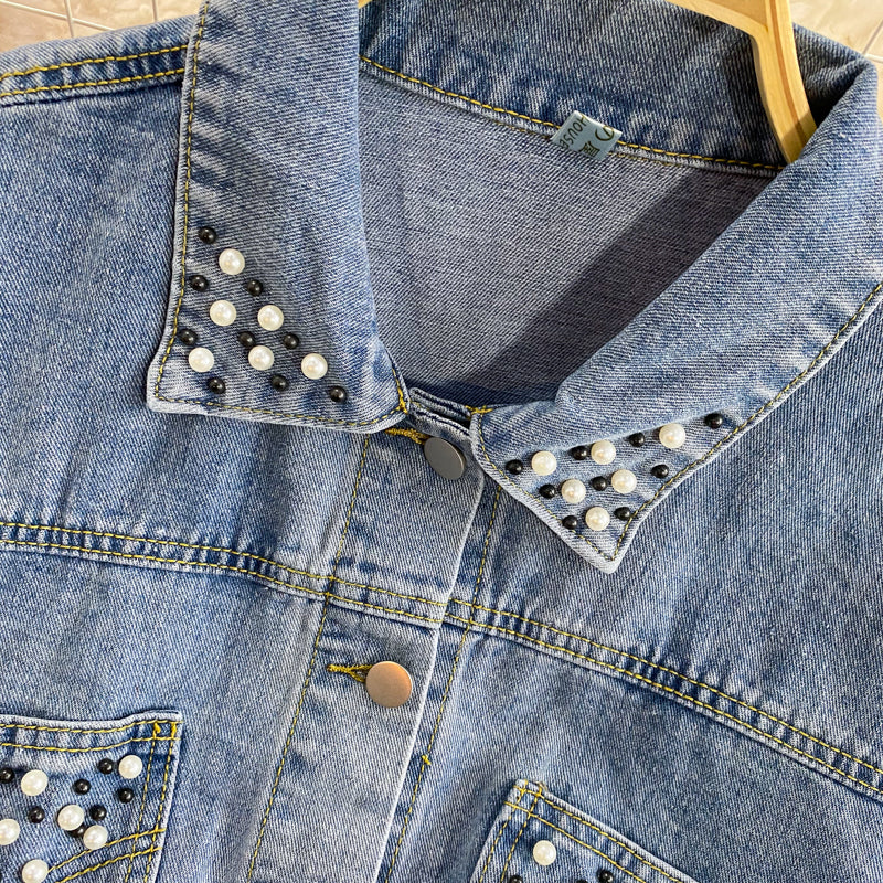 New loose Korean denim jacket  1680