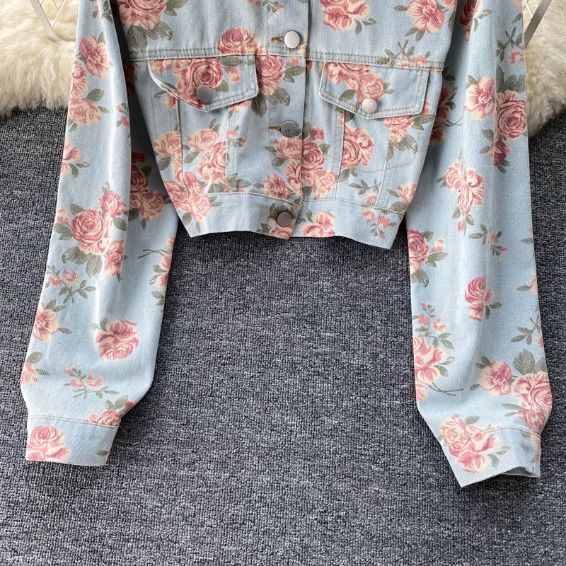 Denim Jacket Women's versatile Jacket Top  1495
