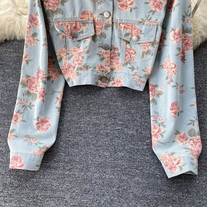 Denim Jacket Women's versatile Jacket Top  1495
