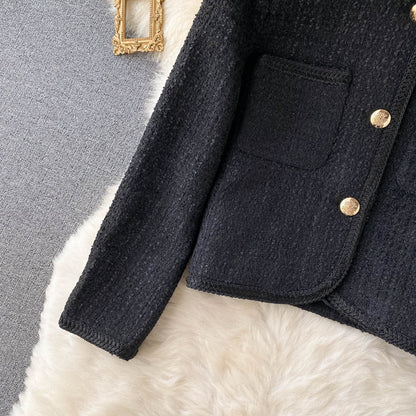 French elegant small fragrance slim jacket  1565