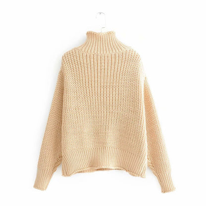 Loose knit turtleneck for women  1349