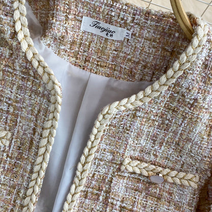 Xiaoxiangfeng celebrity tweed coat autumn and winter  1672