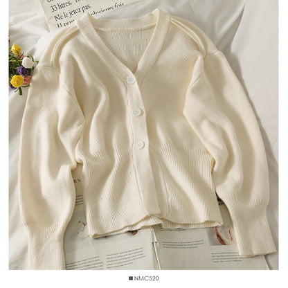 Women's slim slim long sleeve versatile knitwear  1871