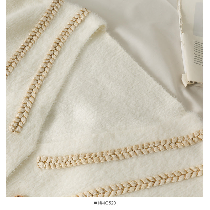 Sweater women's autumn double breasted long sleeved jacket  1860