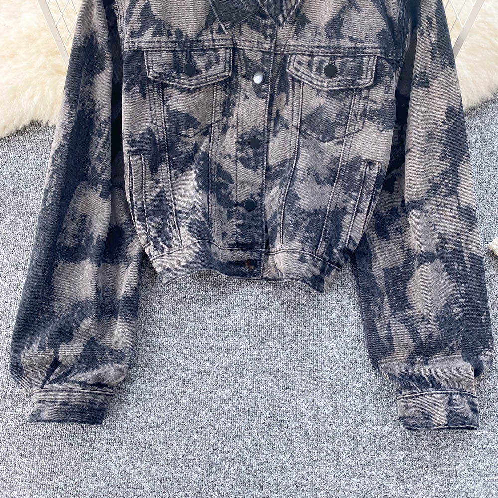 Denim jacket versatile Jacket Top  1524