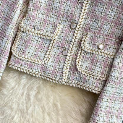 Xiaoxiangfeng tweed coat female  1641