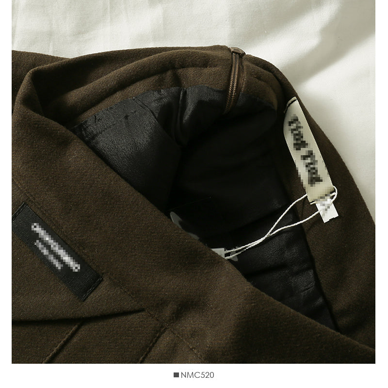 Retro High Waist thin solid color versatile skirt  2555