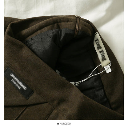 Retro High Waist thin solid color versatile skirt  2555