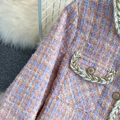 Xiaoxiangfeng celebrity temperament high-end button color top  1635