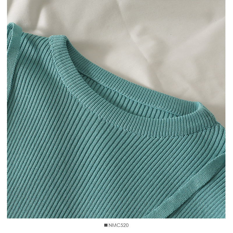 Korean bow tie tie short versatile long sleeve Pullover Top  1981