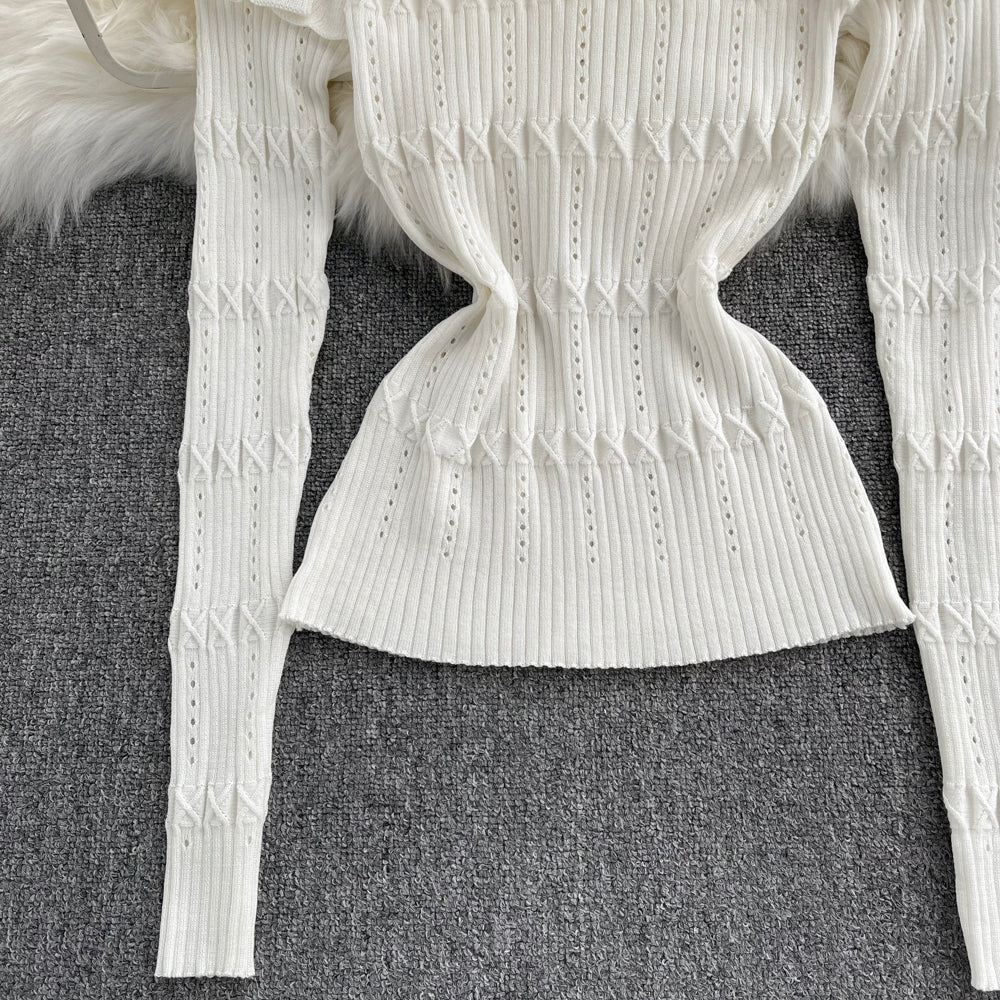 Design sense: Slim French foreign style sweater  1616