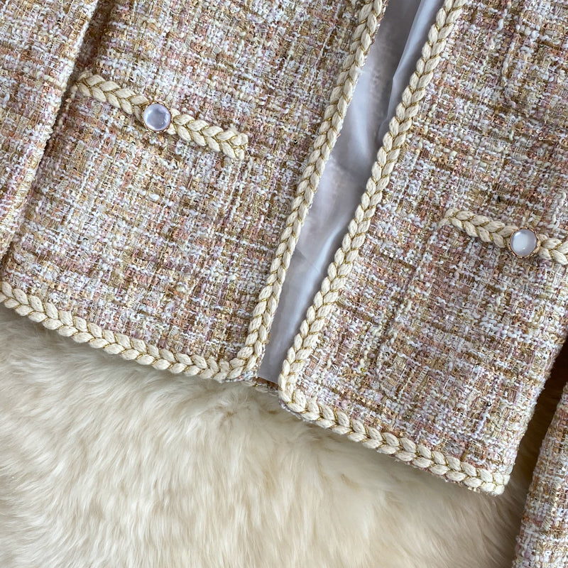 Xiaoxiangfeng celebrity tweed coat autumn and winter  1672