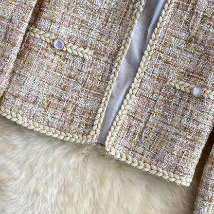 Xiaoxiangfeng celebrity tweed coat autumn and winter  1672