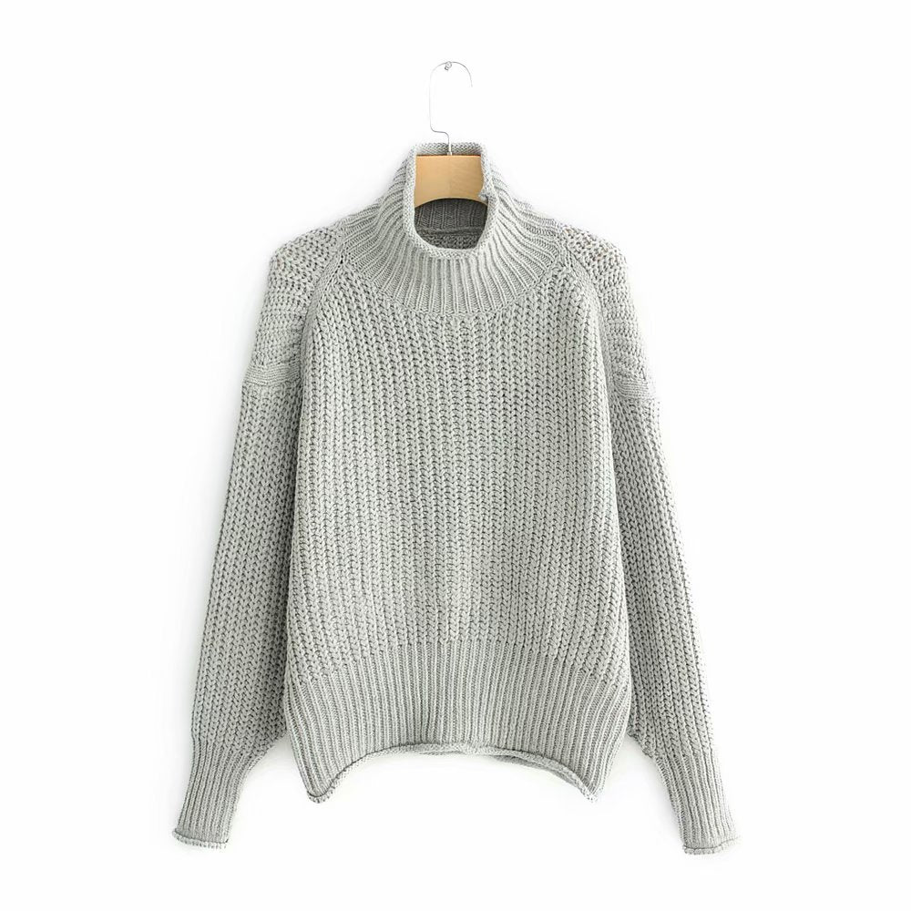 Loose knit turtleneck for women  1349
