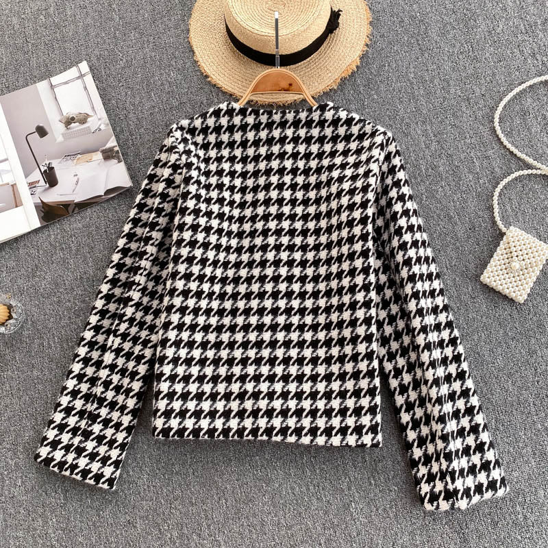 Hong Kong Style foreign style French style small fragrant thousand bird lattice  1519